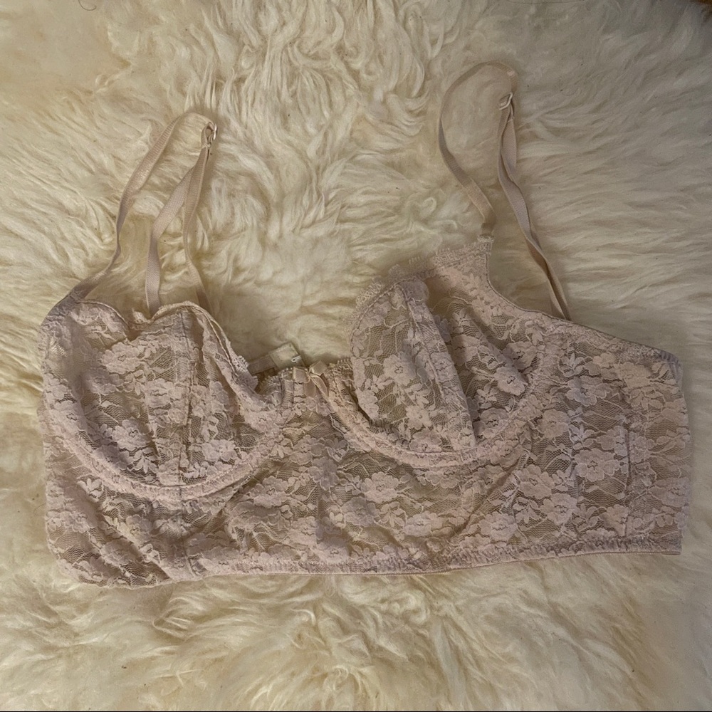 Tan color lace bra / bralette